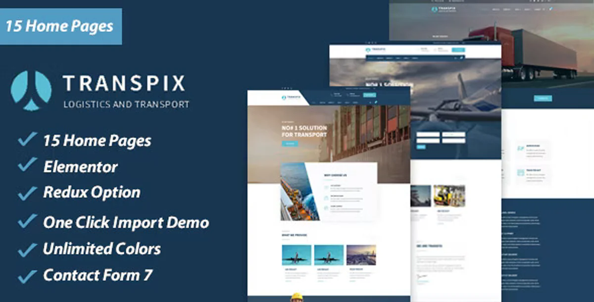 Transpix – Premier Logistics & Warehouse Management WordPress Theme