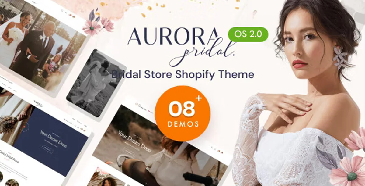 Aurora - Beautiful Bridal Store Shopify Design