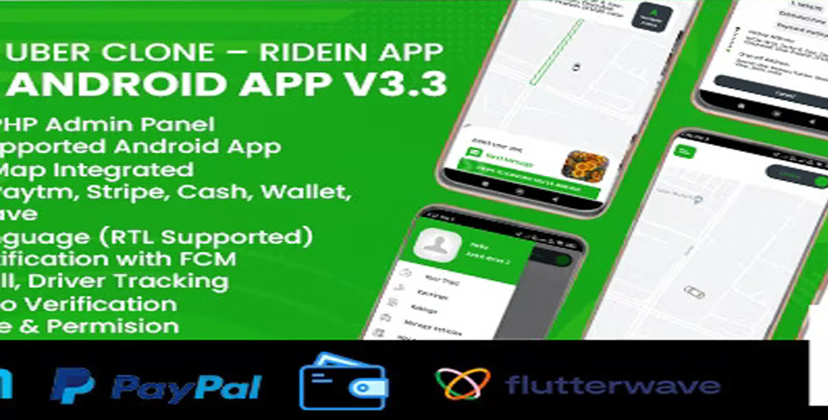 RideIn Taxi App - Android Taxi Booking App with Complete Admin Control