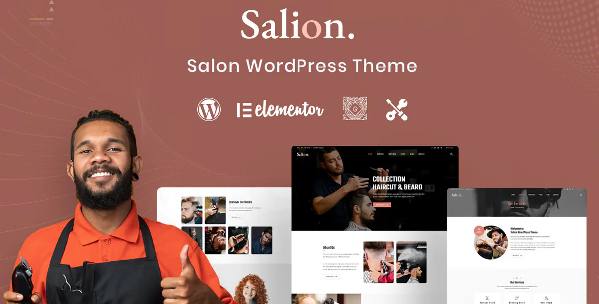 Salion – Elegant Hair Salon & Beauty Parlor WordPress Theme