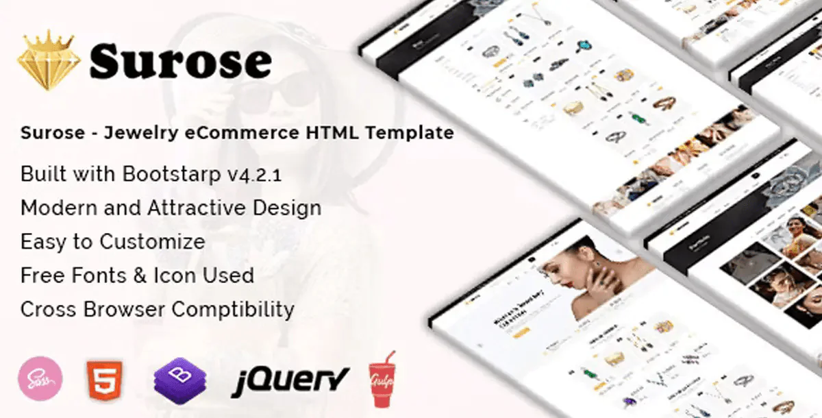 Surose - Jewelry eCommerce HTML Template