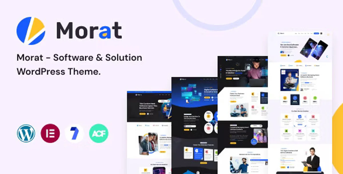 Morat – Cutting-Edge WordPress Theme for Tech Solutions and Software