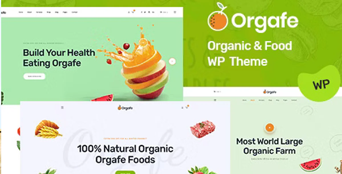 Orgafe - Organic Food WordPress Theme for Farm-Fresh Websites